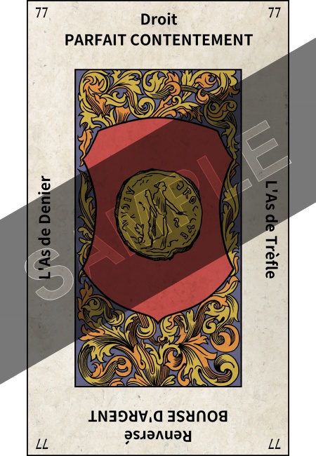 エテイヤ版タロットカード・小アルカナのペンタクル14枚セットA