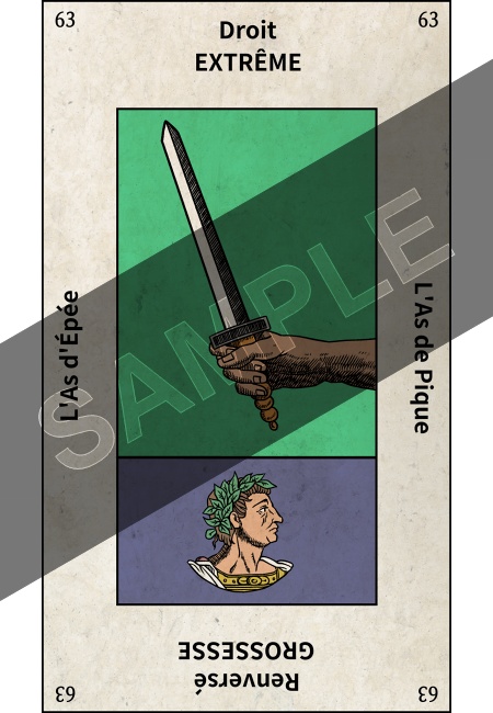 エテイヤ版タロットカード・小アルカナのソード14枚セットB