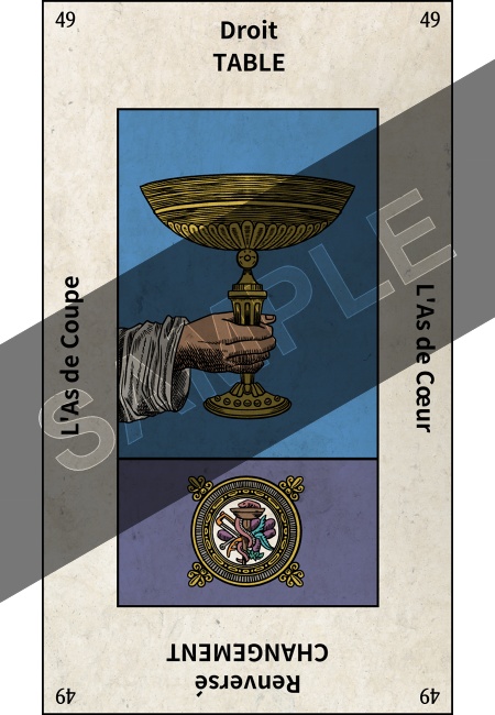 エテイヤ版タロットカード・小アルカナのカップ14枚セットB