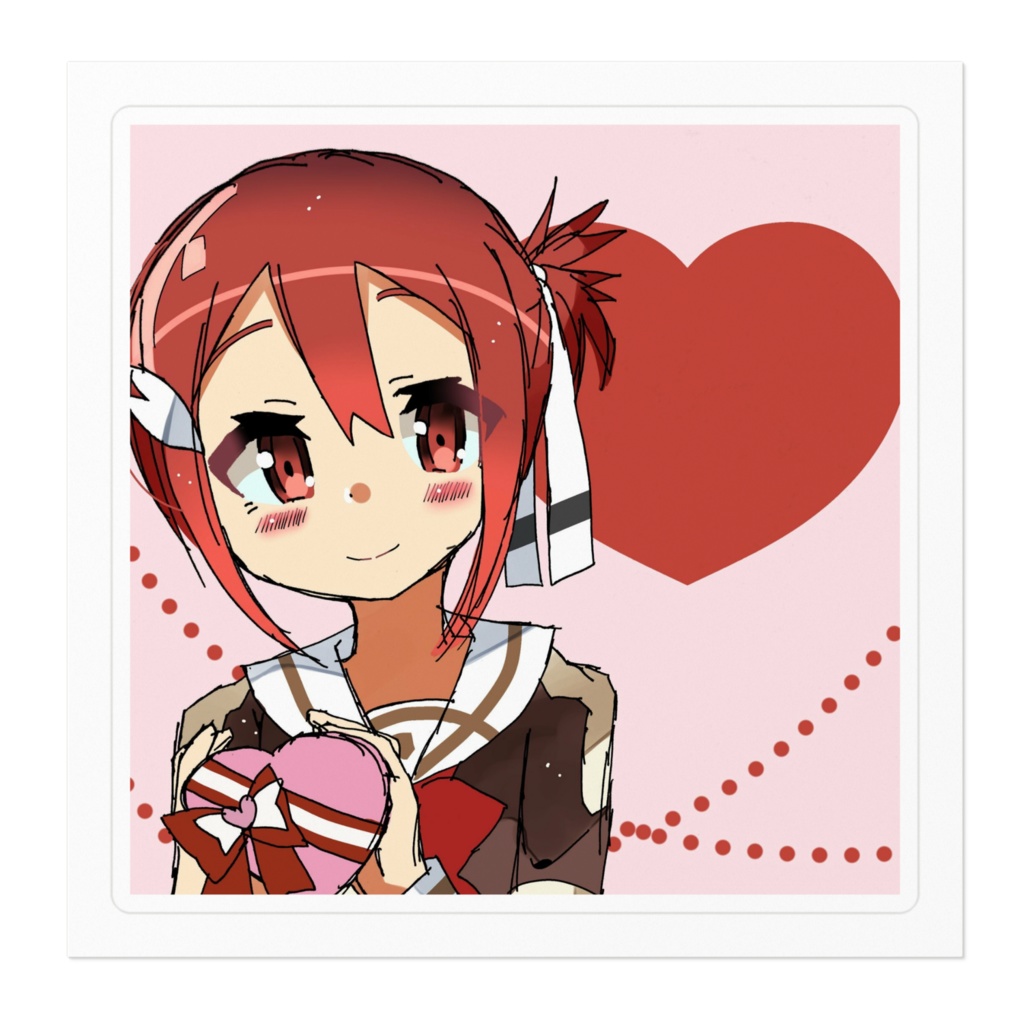 友奈バレンタインステッカー