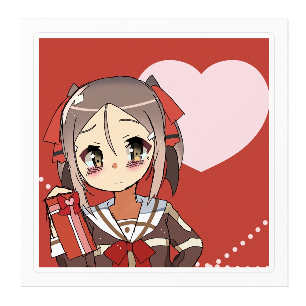 夏凜バレンタインステッカー