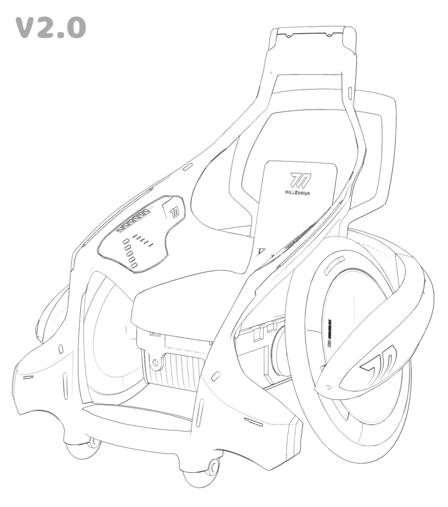 明星ヒマリ 車椅子 CLIPSTUDIO用3D+FBX(.cs3o .csmo .fbx)