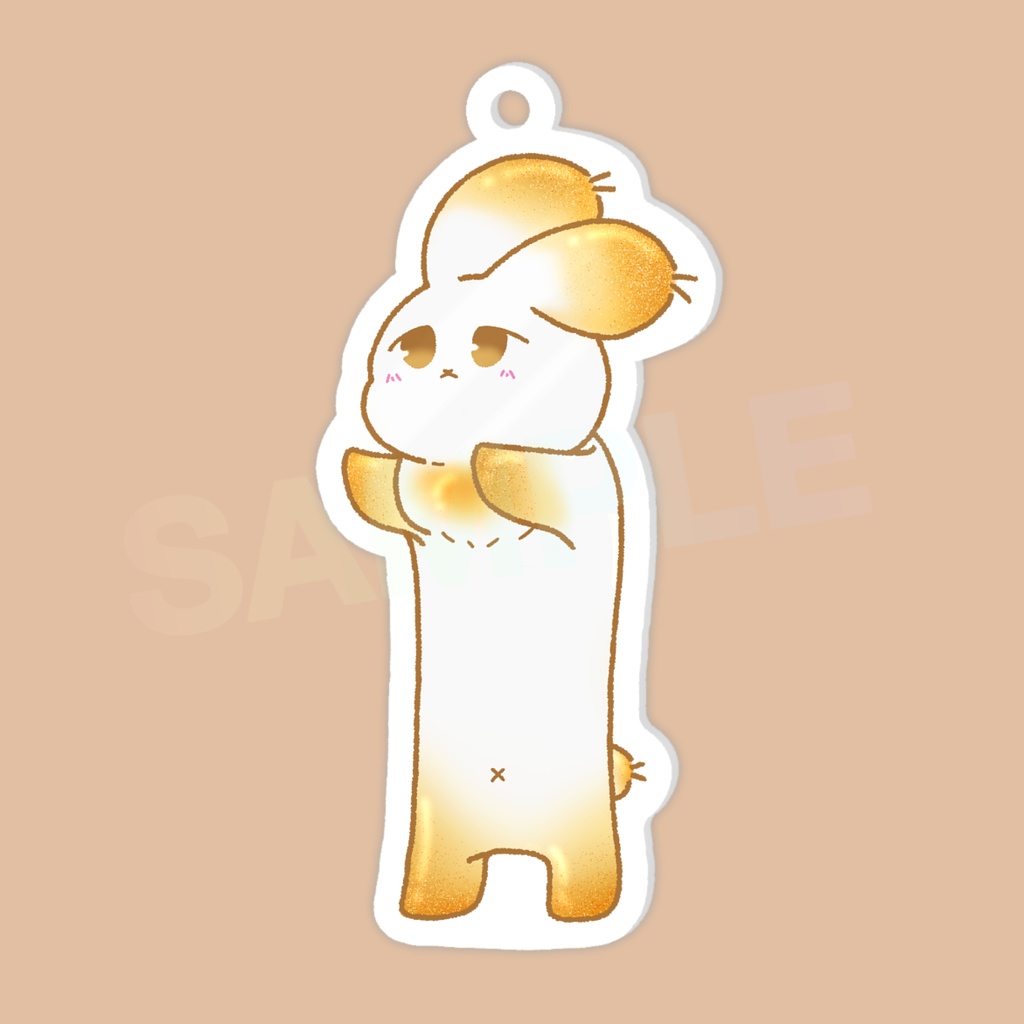きなこうさぎアクキー