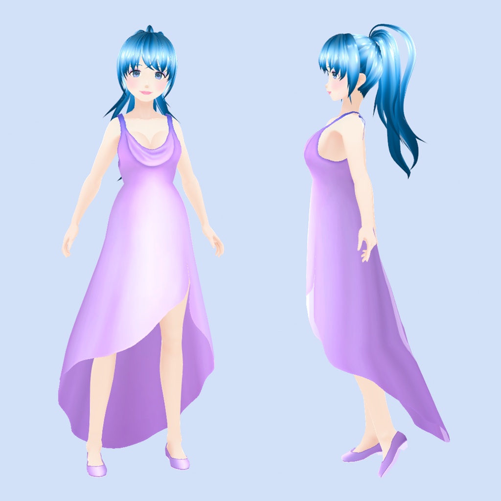 Dreamy Long Dress | VRoid