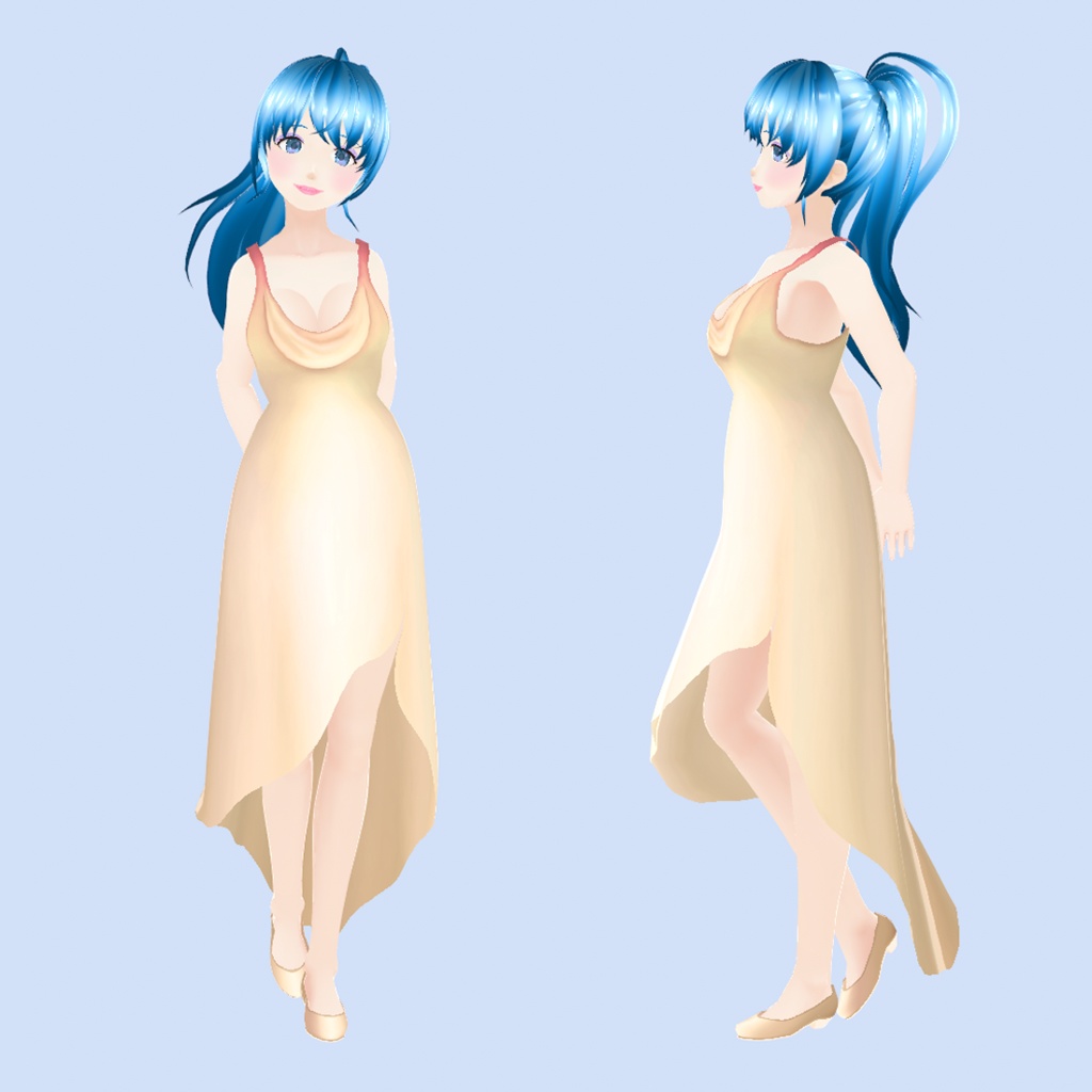 Dreamy Long Dress | VRoid