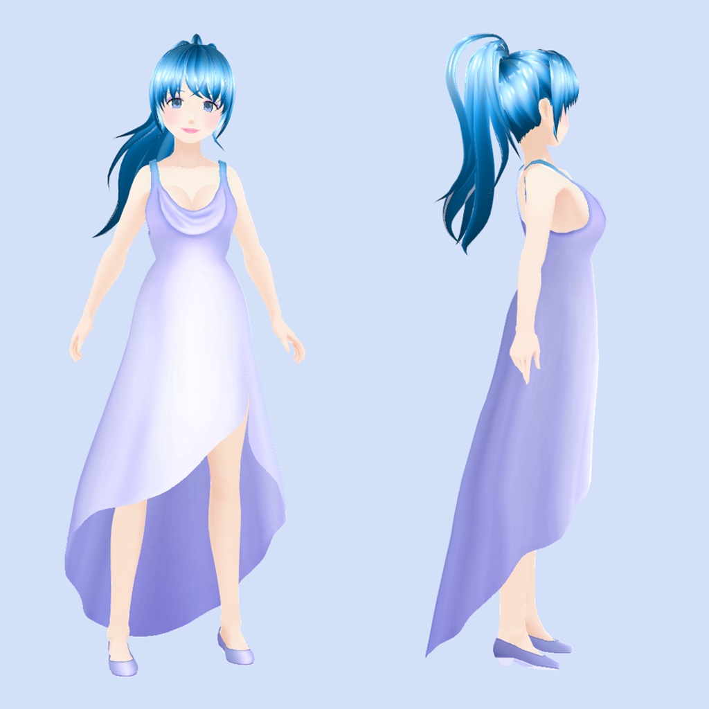 Dreamy Long Dress | VRoid
