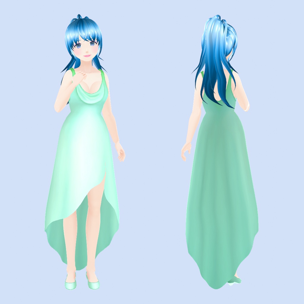 Dreamy Long Dress | VRoid