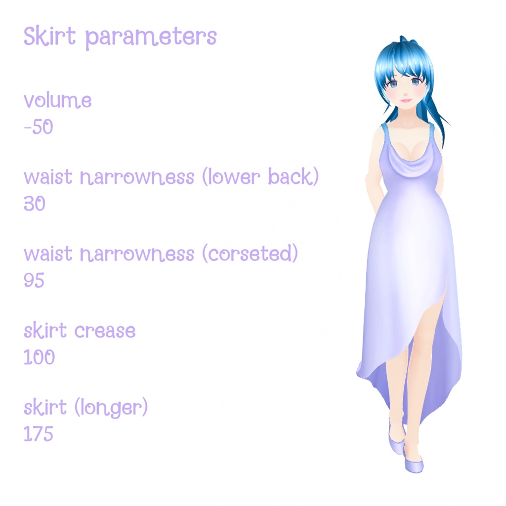 Dreamy Long Dress | VRoid
