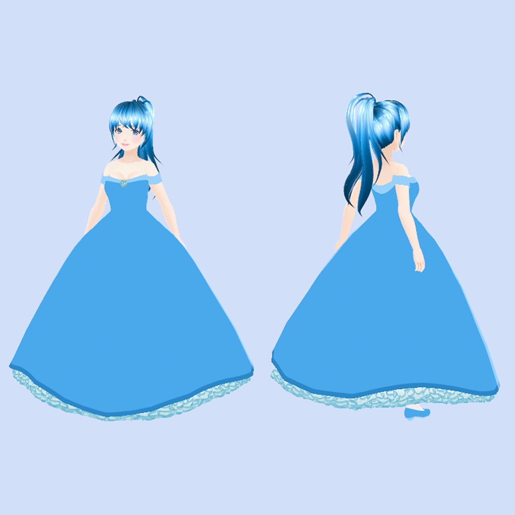 Ball Gown and Shoes | VRoid