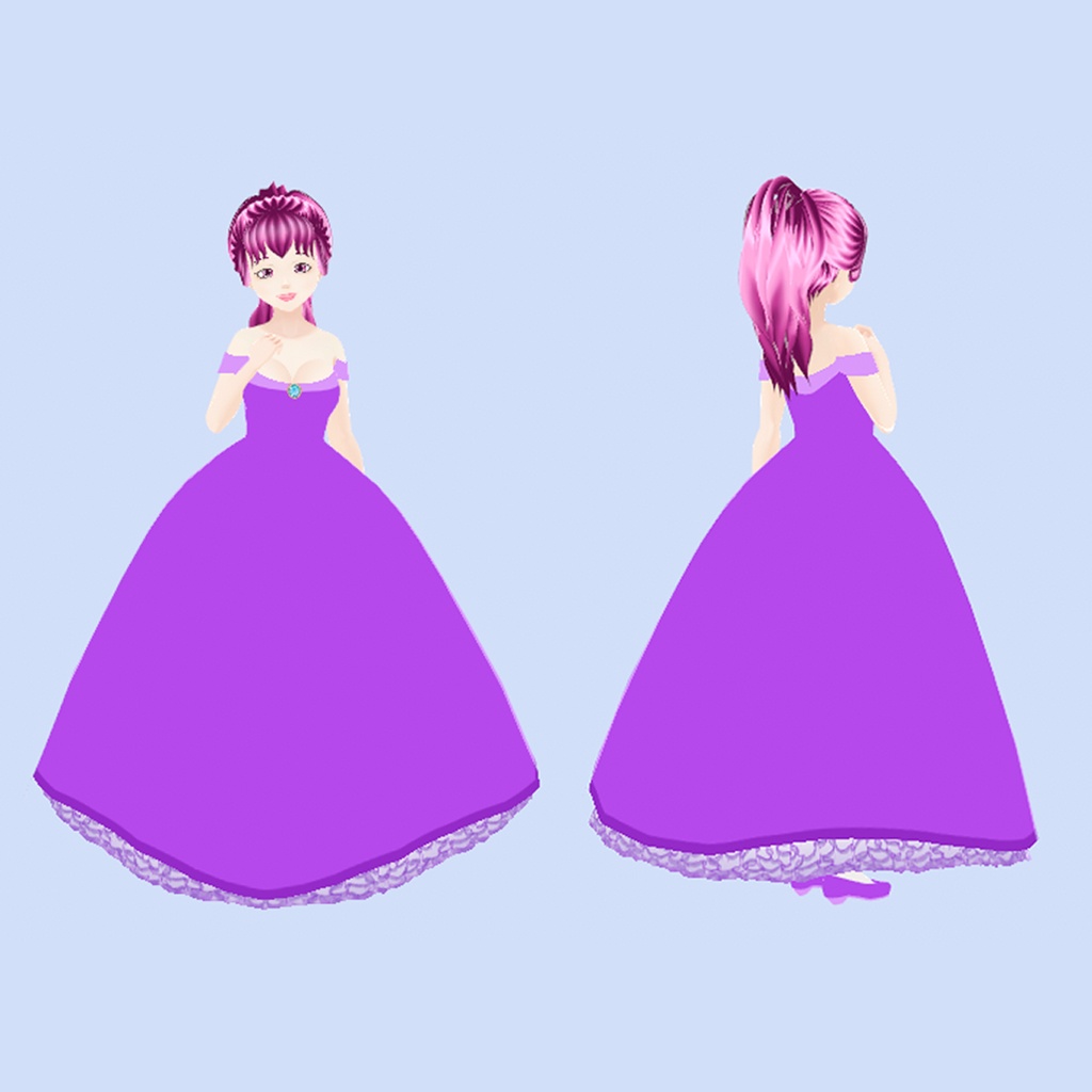 Ball Gown and Shoes | VRoid