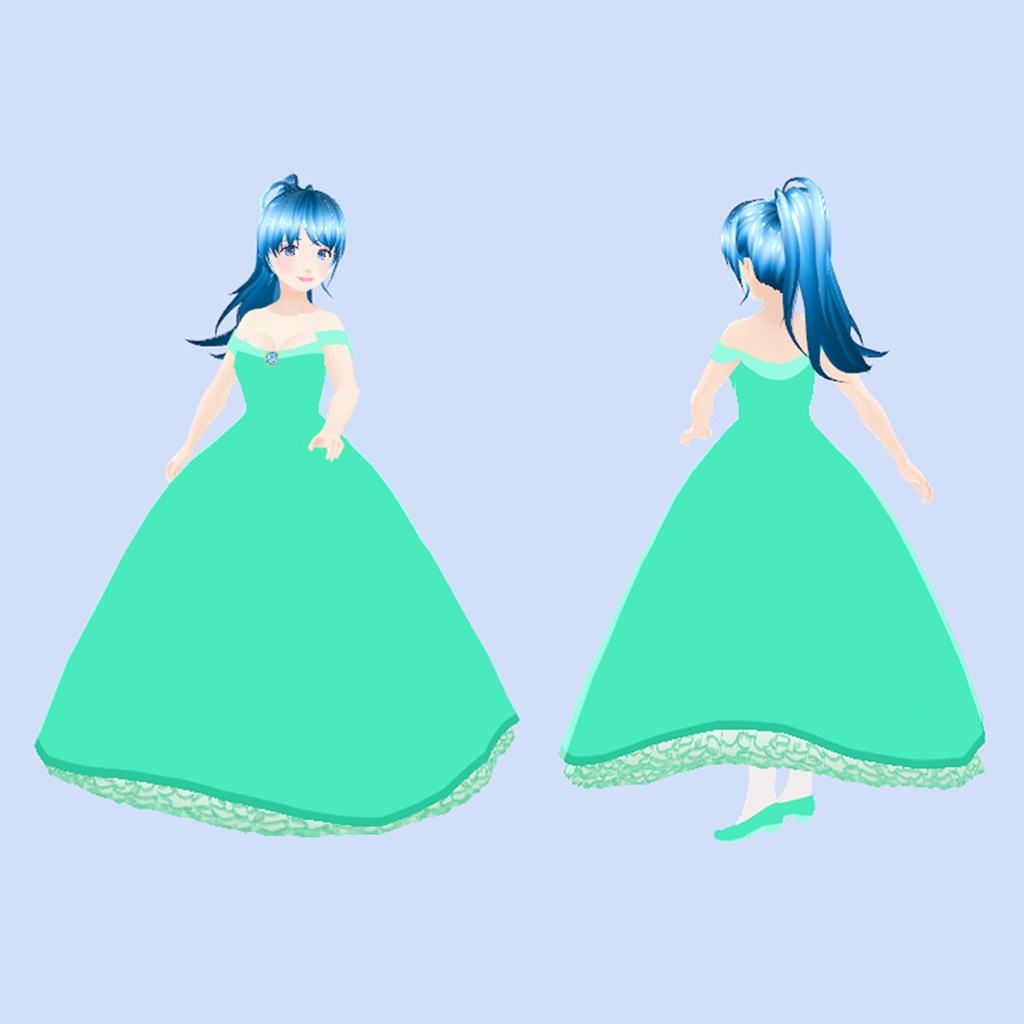 Ball Gown and Shoes | VRoid