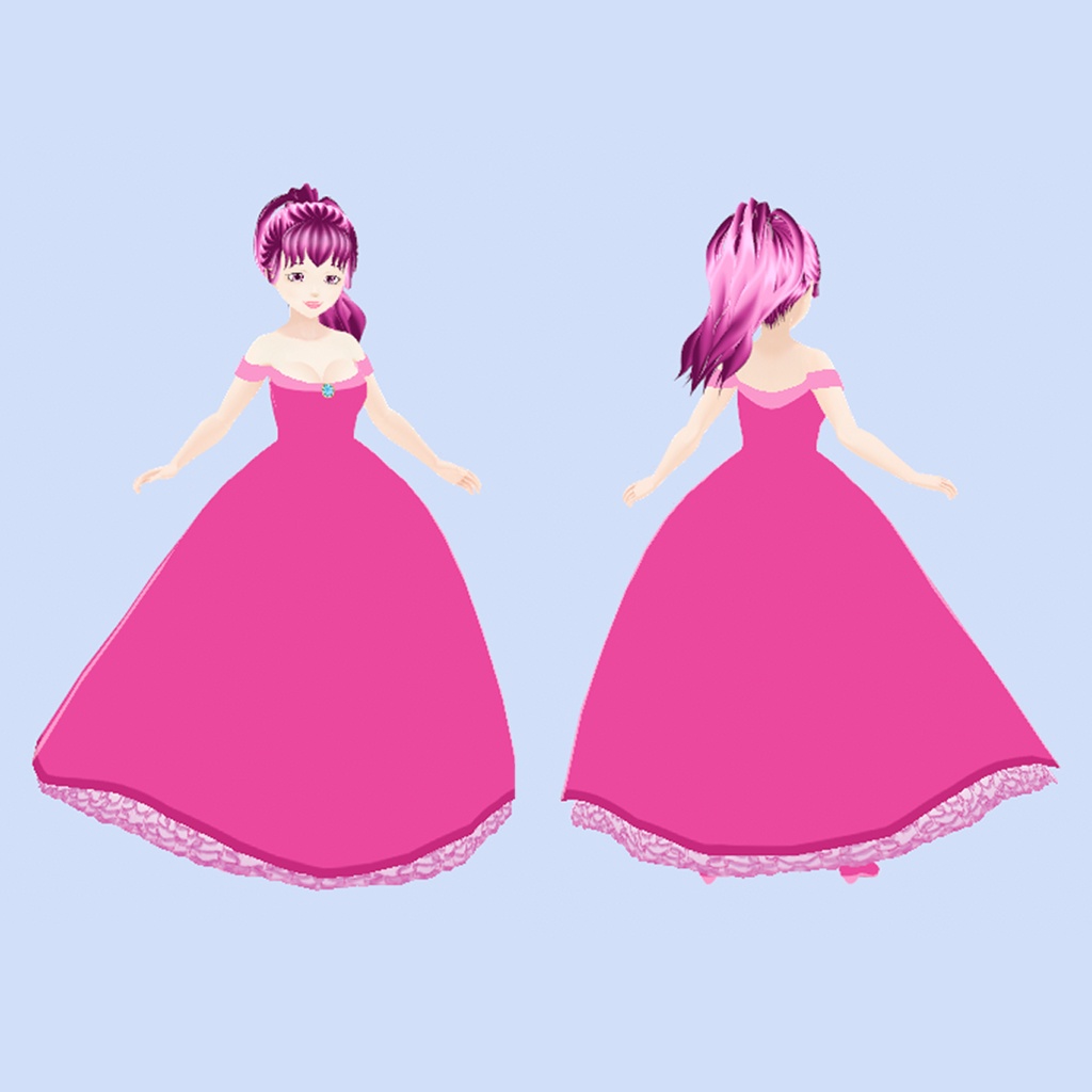 Ball Gown and Shoes | VRoid