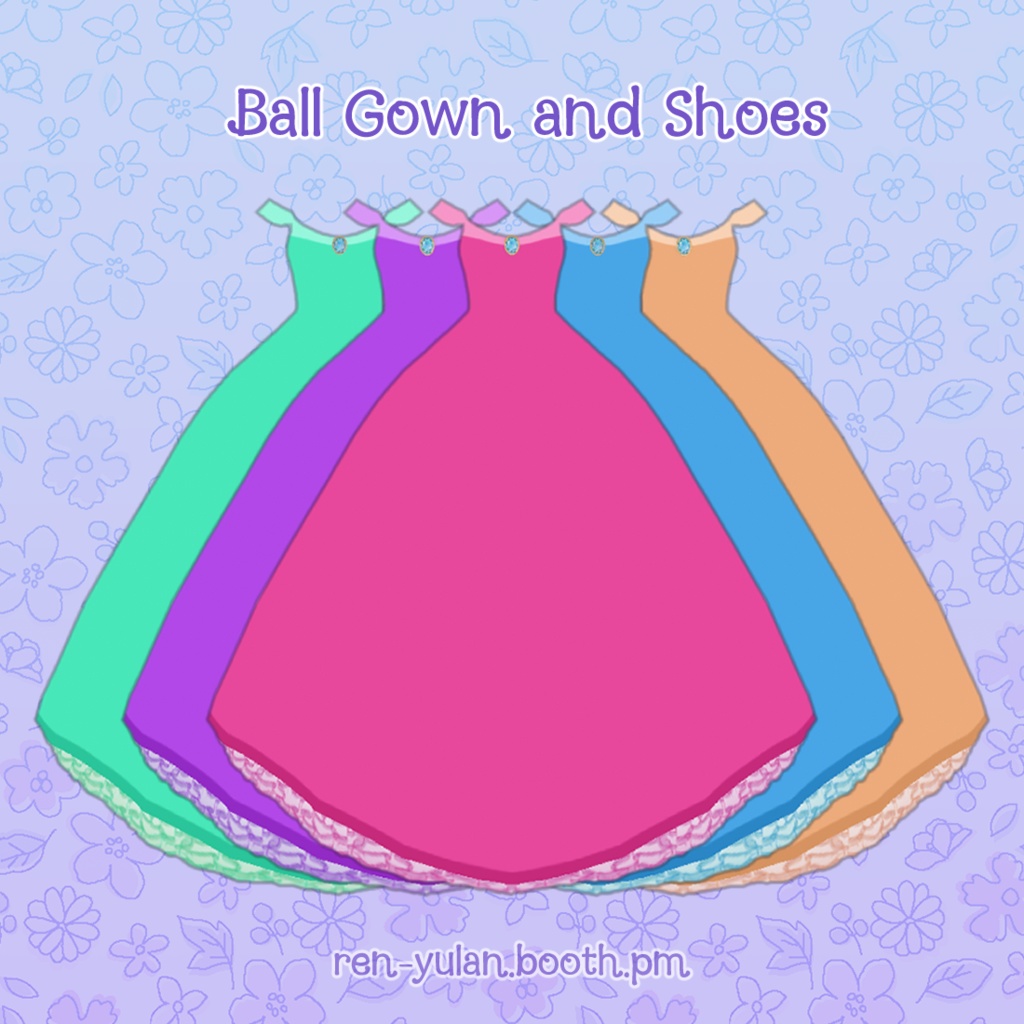 Ball Gown and Shoes | VRoid