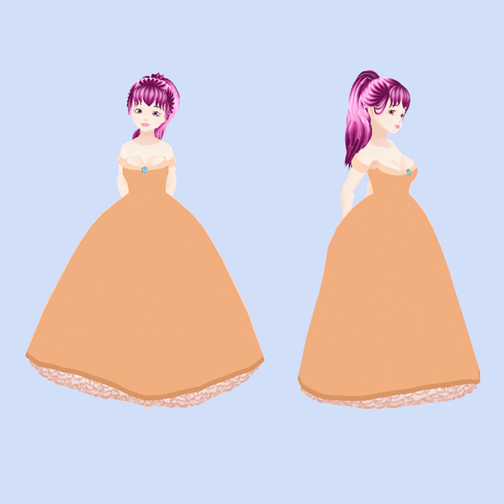 Ball Gown and Shoes | VRoid