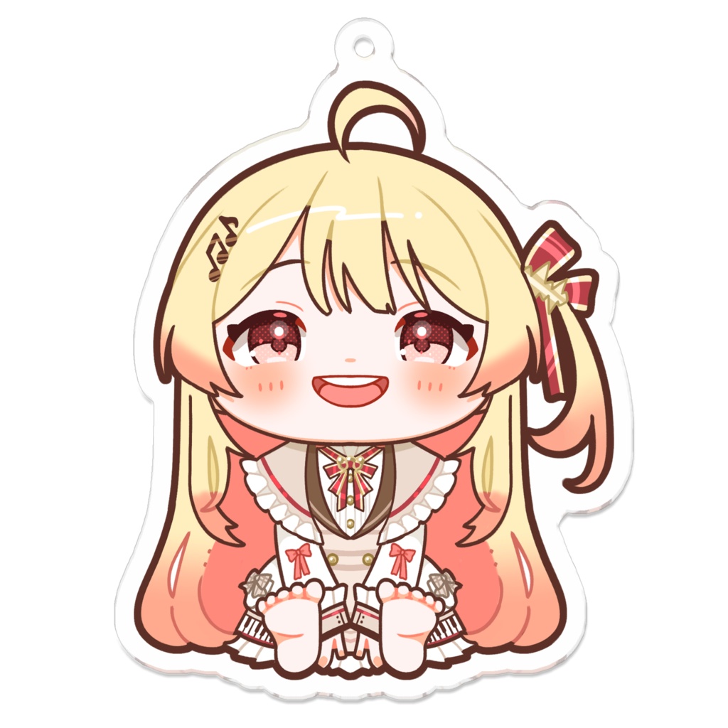 おすわりきゃなでぃのアクリルキーホルダー