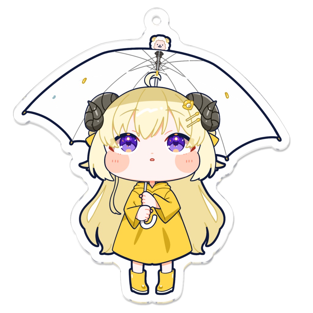 わためぇ誕生日カウントダウン2025「雨」アクリルキーホルダー