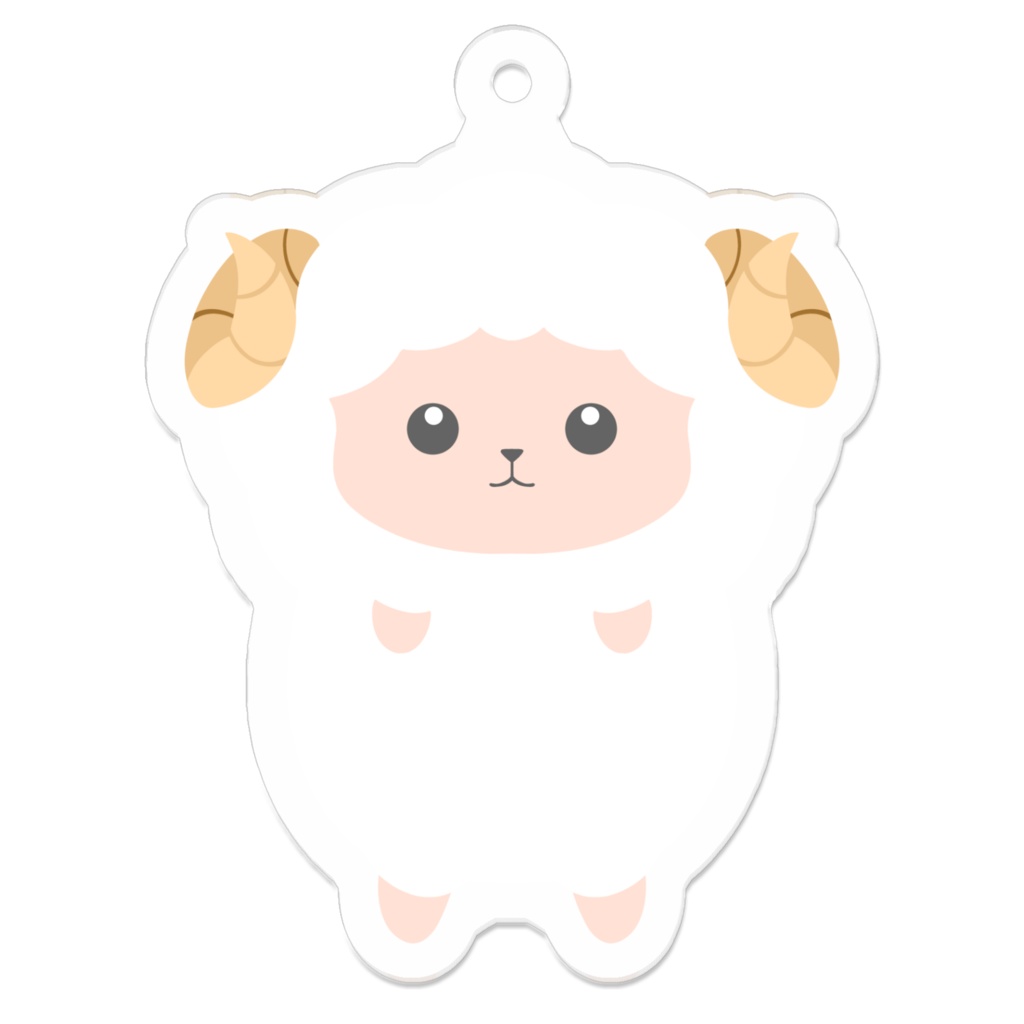 【マスコットぬいぐるみ用】わためいとアクリル迷子札