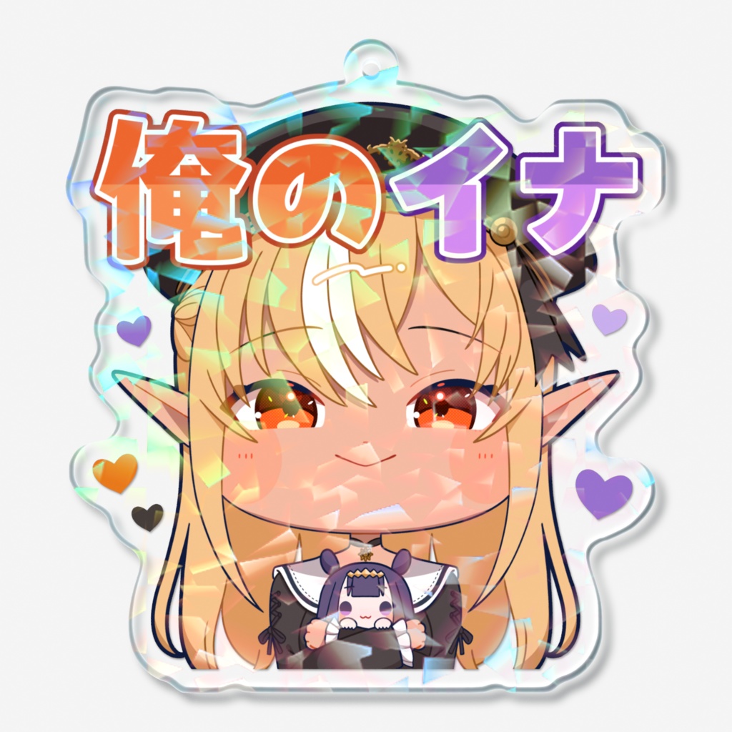 【スタンプ風アクリルキーホルダー】不知火フレアver.
