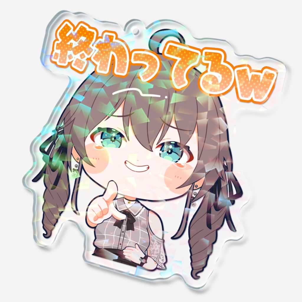 【スタンプ風アクリルキーホルダー】夏色まつりver.