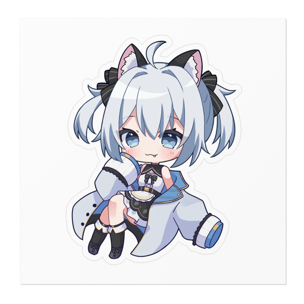 ぷかぷかくろひな【ステッカー】