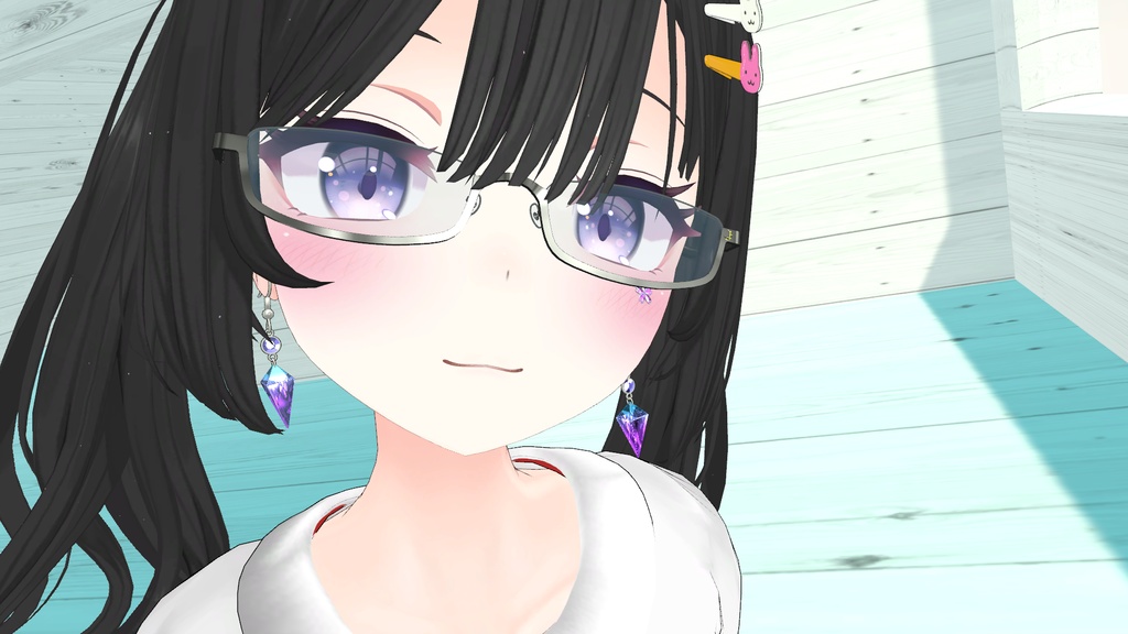 【VRChat想定】CrystalEarring【Phys Bone対応】