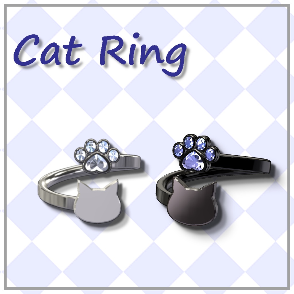 【VRChat想定】Cat Ring