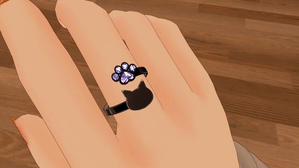 【VRChat想定】Cat Ring
