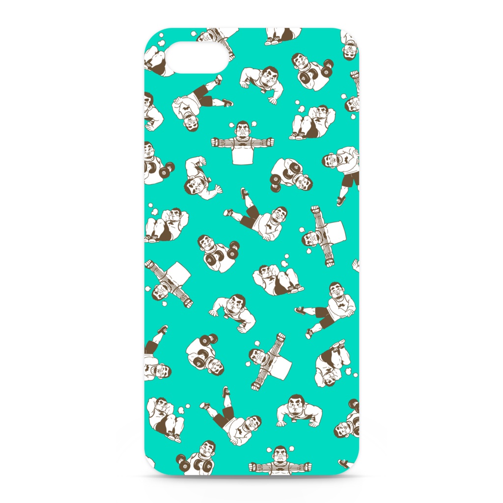 ひげおとめさんiPhoneケース(Mint)
