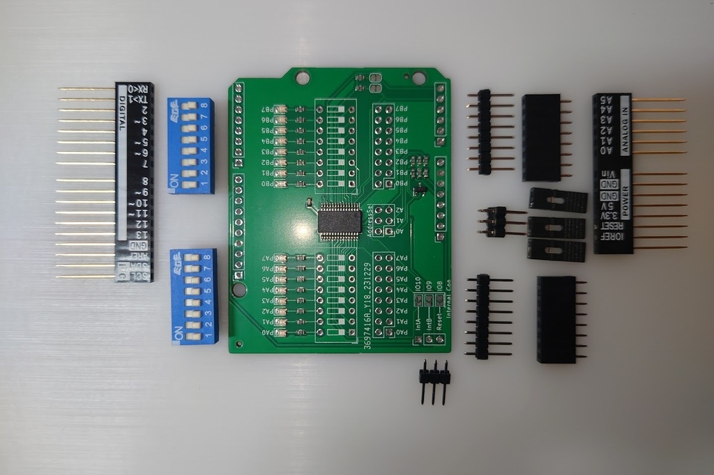 IOエキスパンダーMCP23017用Arduinoシールド