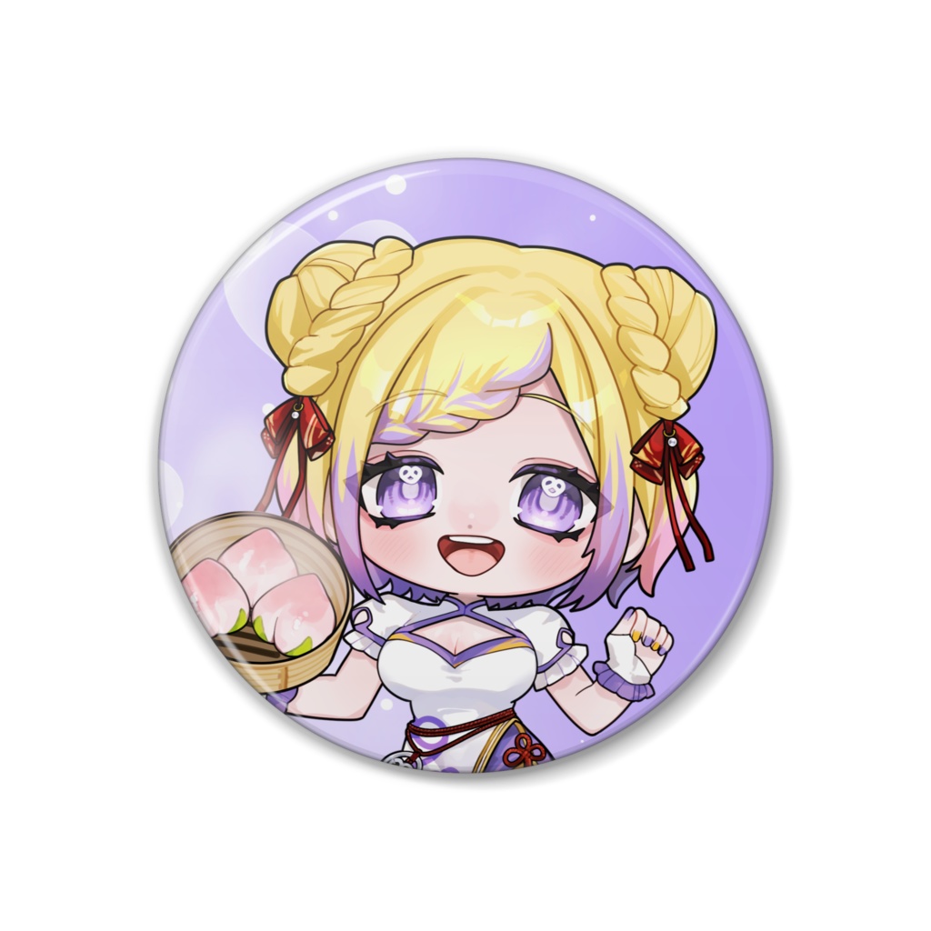 玉越ミッツェル缶バッジ(チャイナみにきゃら)