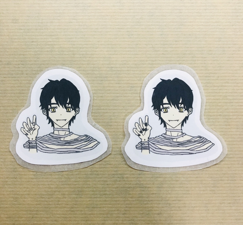 オリジナルキャラクター 手作り シール ステッカー