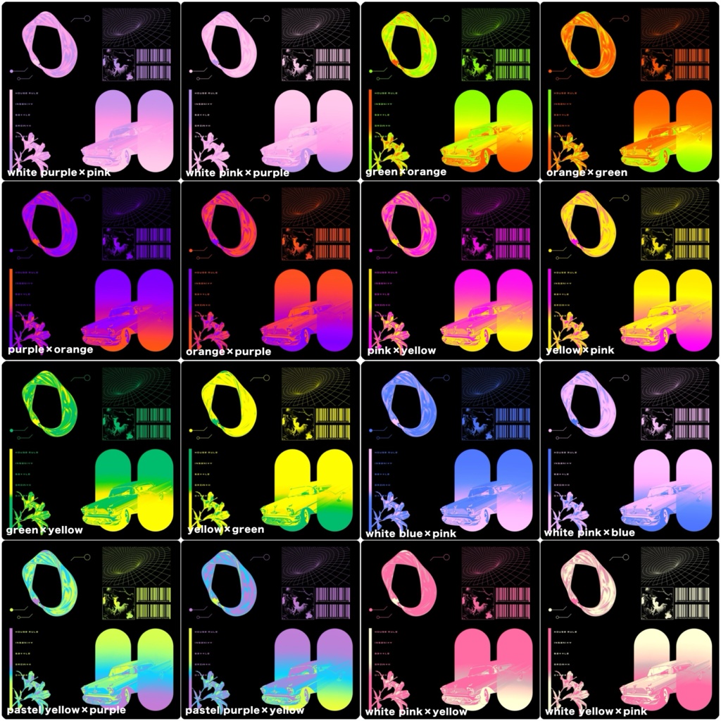 【無償/有償】ホログラフィックな貼るだけ部屋素材㉝【TRPG・ココフォリア】