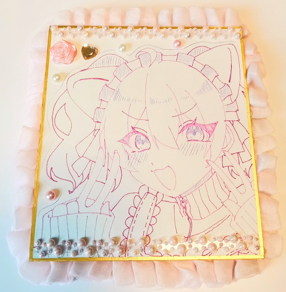 ネコ耳メイドちゃん色紙