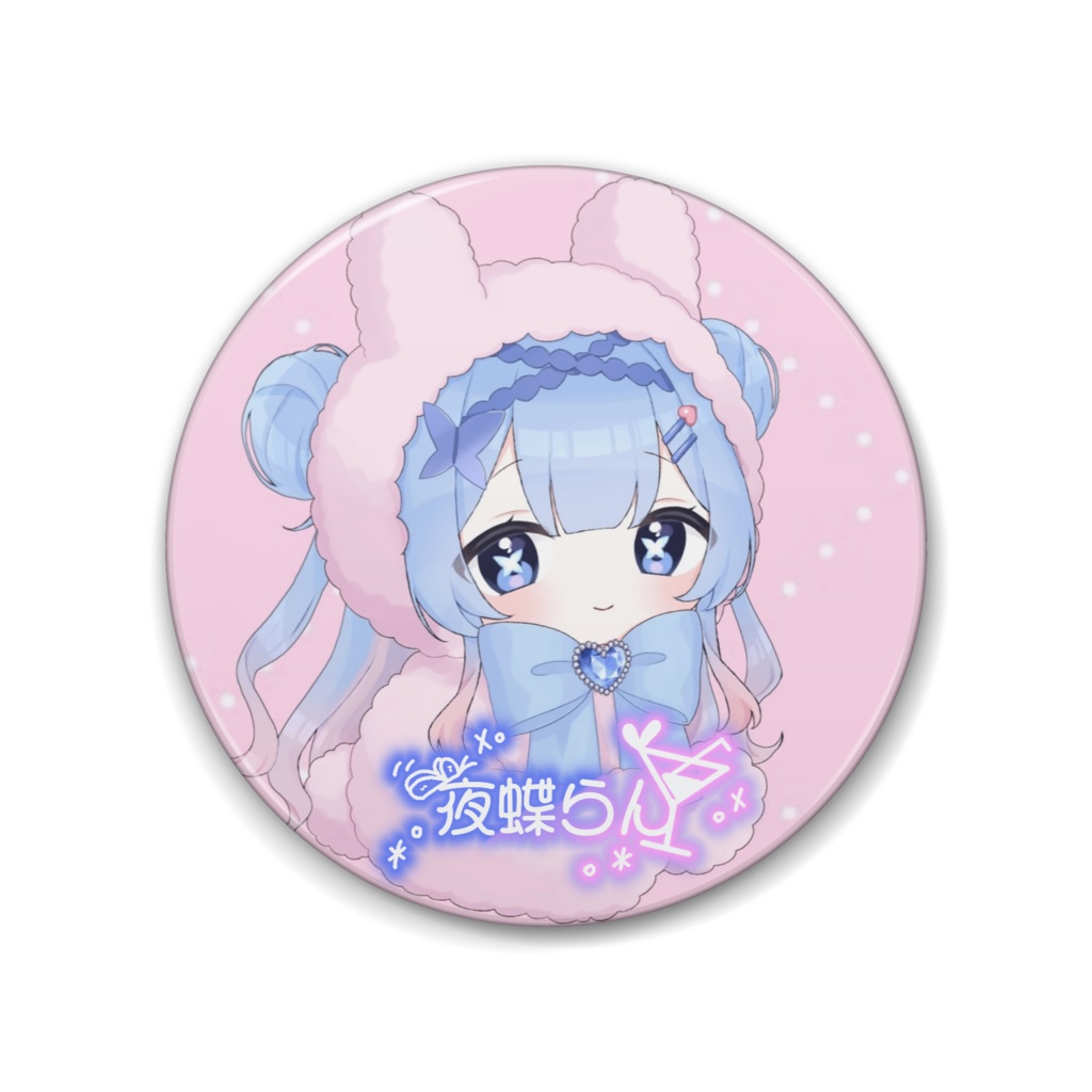 88mm BIG缶バッジ（うさぎ着ぐるみver.）