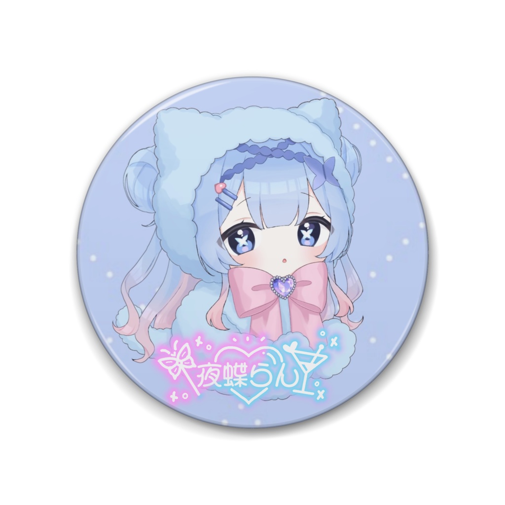 88mm BIG缶バッジ （ねこ着ぐるみver.）