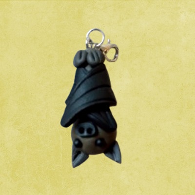 コウモリのファスナーチャーム