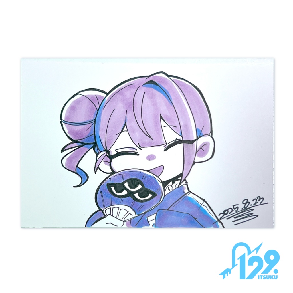 【原画】浴衣のミツメver(ポストカードサイズ)