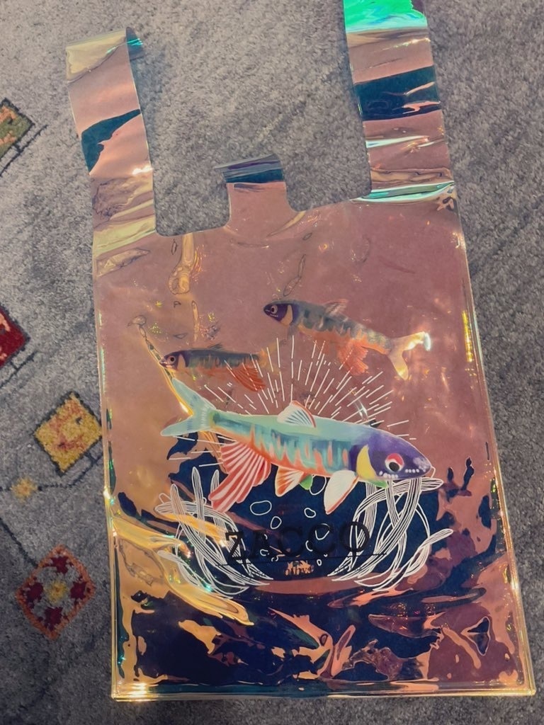 にったんビニールバッグ(オイカワ・タナゴ類)