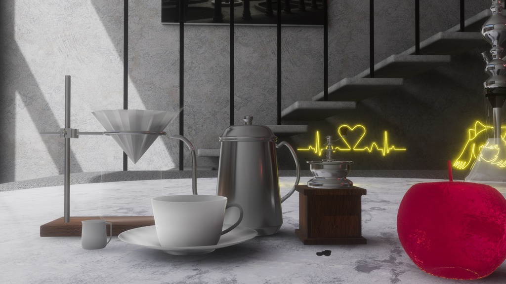 【VRC利用想定】コーヒーセット