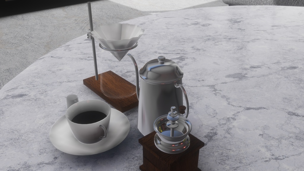 【VRC利用想定】コーヒーセット