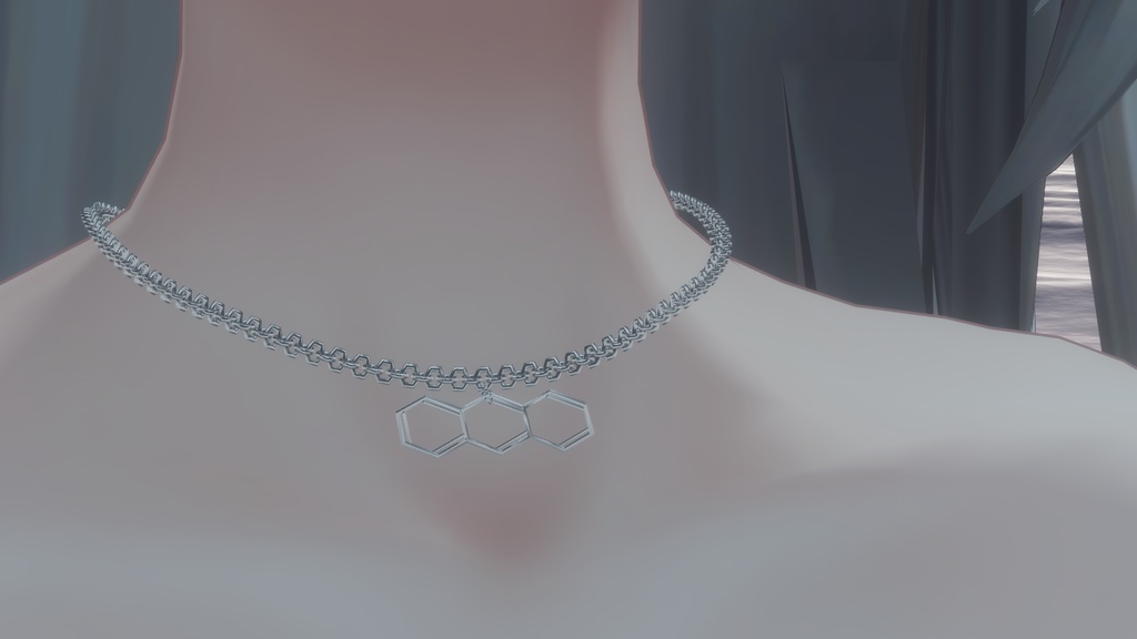 【VRC利用想定】アントラセンネックレス