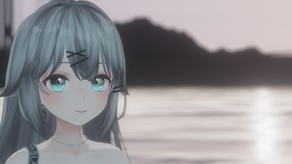 【VRC利用想定】アントラセンネックレス