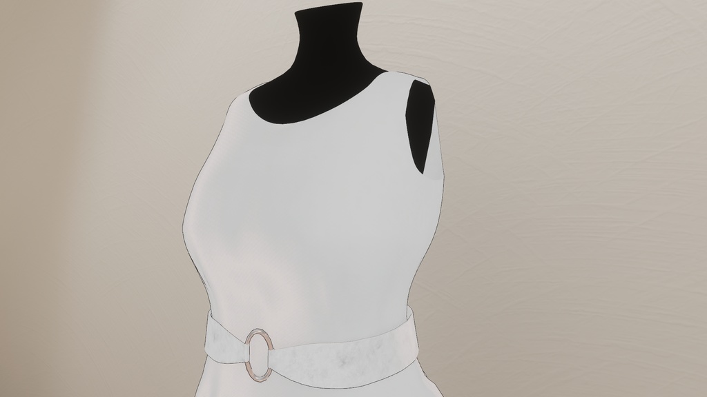 【VRChat利用想定】サマーワンピース(透羽対応)