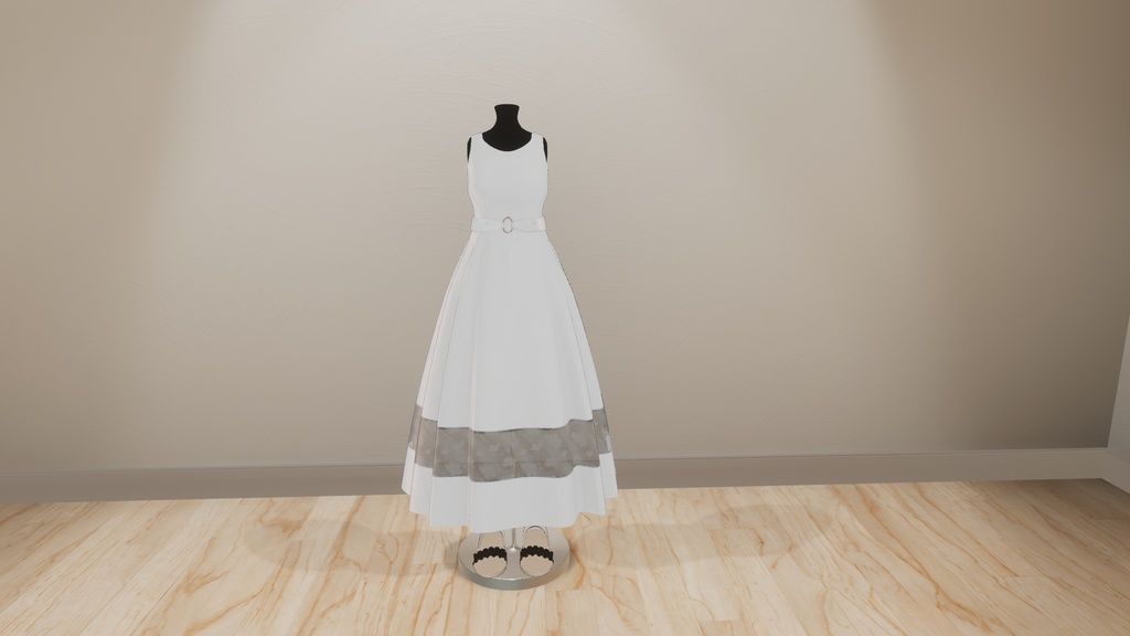 【VRChat利用想定】サマーワンピース(透羽対応)