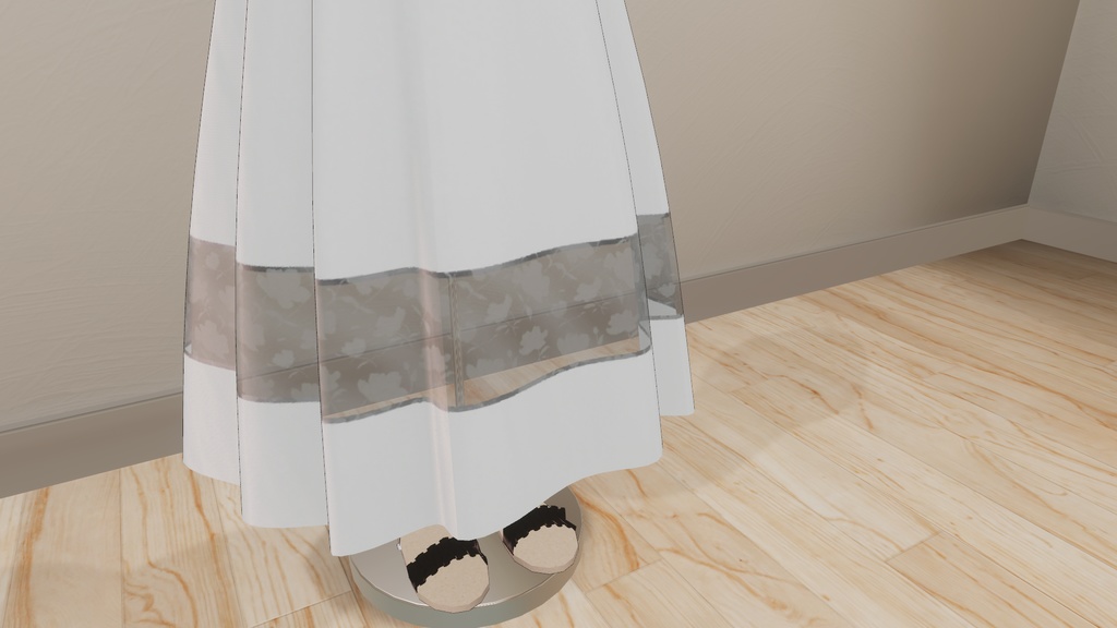 【VRChat利用想定】サマーワンピース(透羽対応)