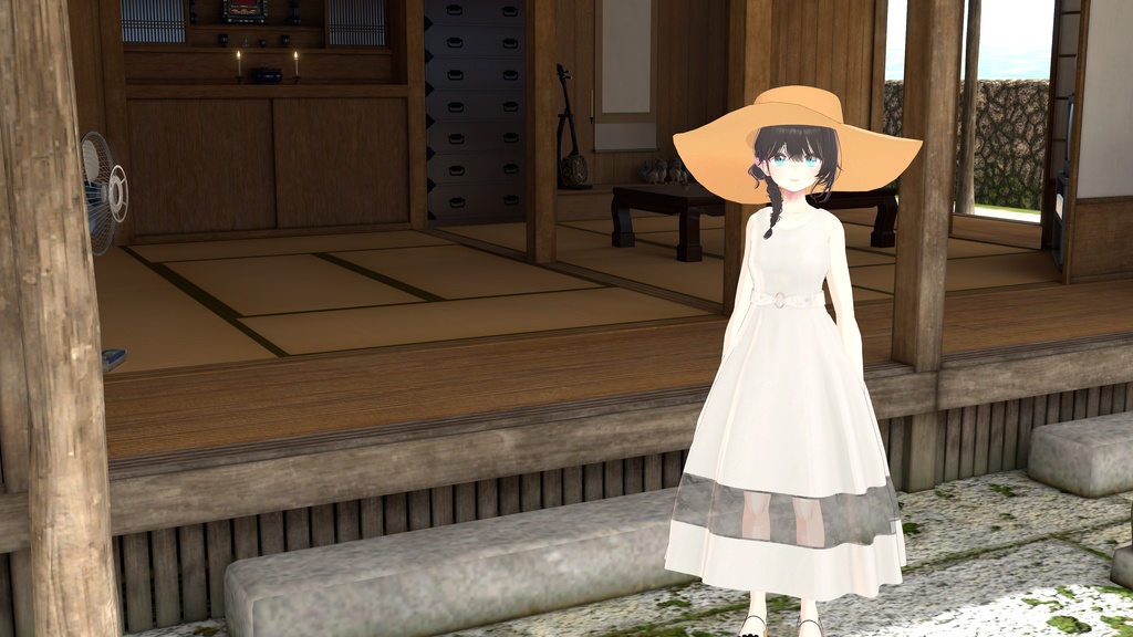 【VRChat利用想定】サマーワンピース(透羽対応)