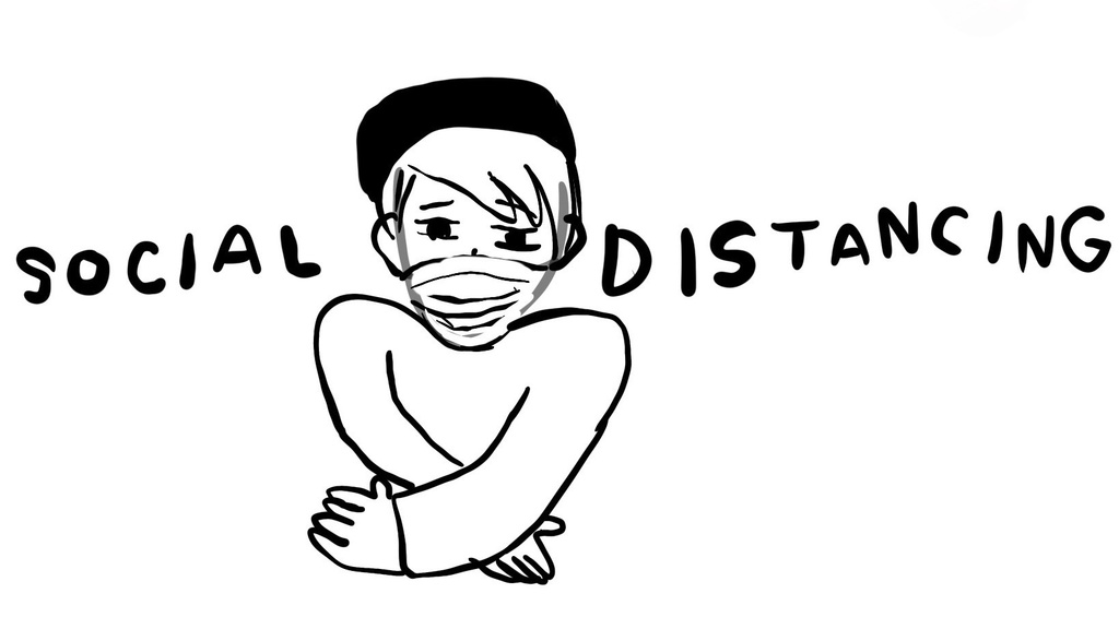 SOCIAL DISTANCING Tシャツ