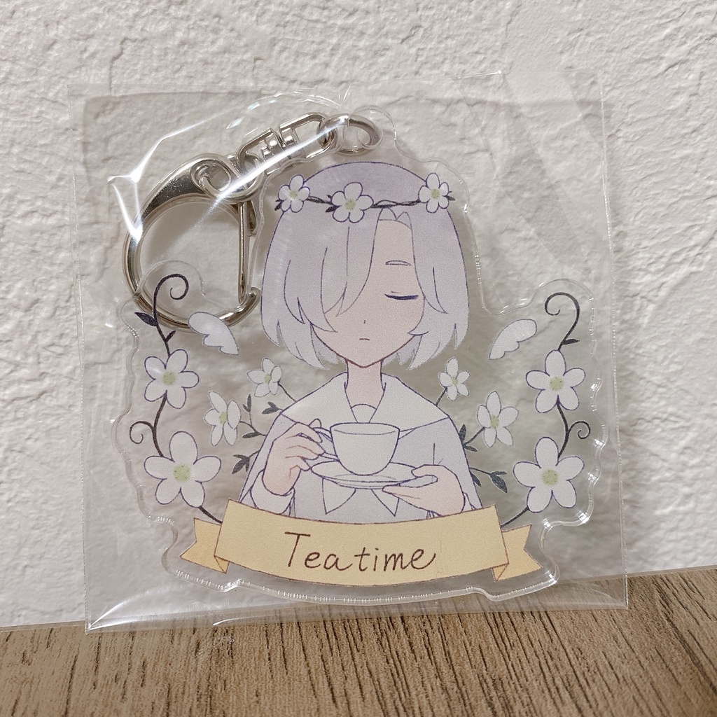 白寝ねんね　アクリルキーホルダー