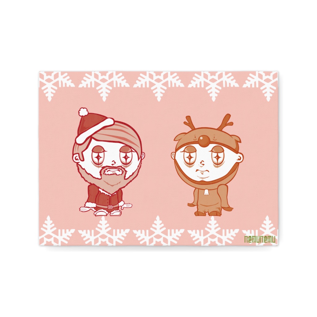 nemunemuクリスマス／アートキャンバス F4号