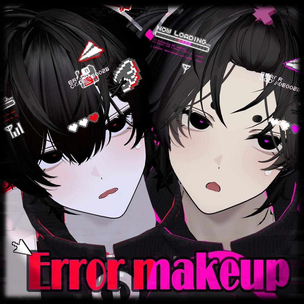 [ 狛乃 / Komano ] ꒰ა Error makeup + eye texture ໒꒱